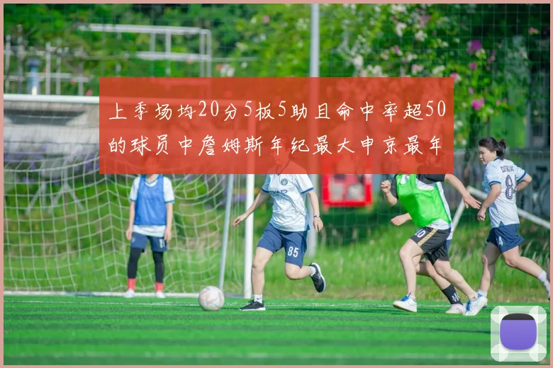 上季场均20分5板5助且命中率超50的球员中詹姆斯年纪最大申京最年轻